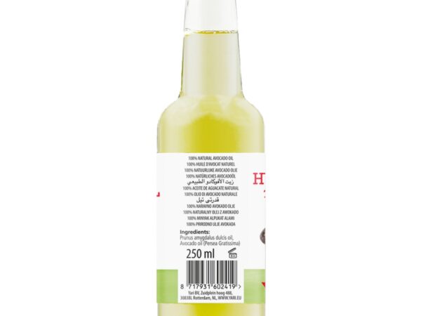 Yari 100% Natural Avocado Oil for Body and Hair 250ml